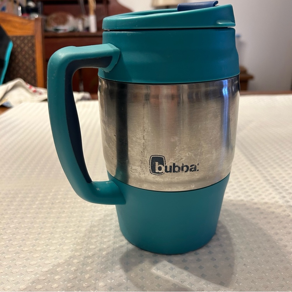 Bubba Insulated Stainless Steel and Turquoise Travel Mug